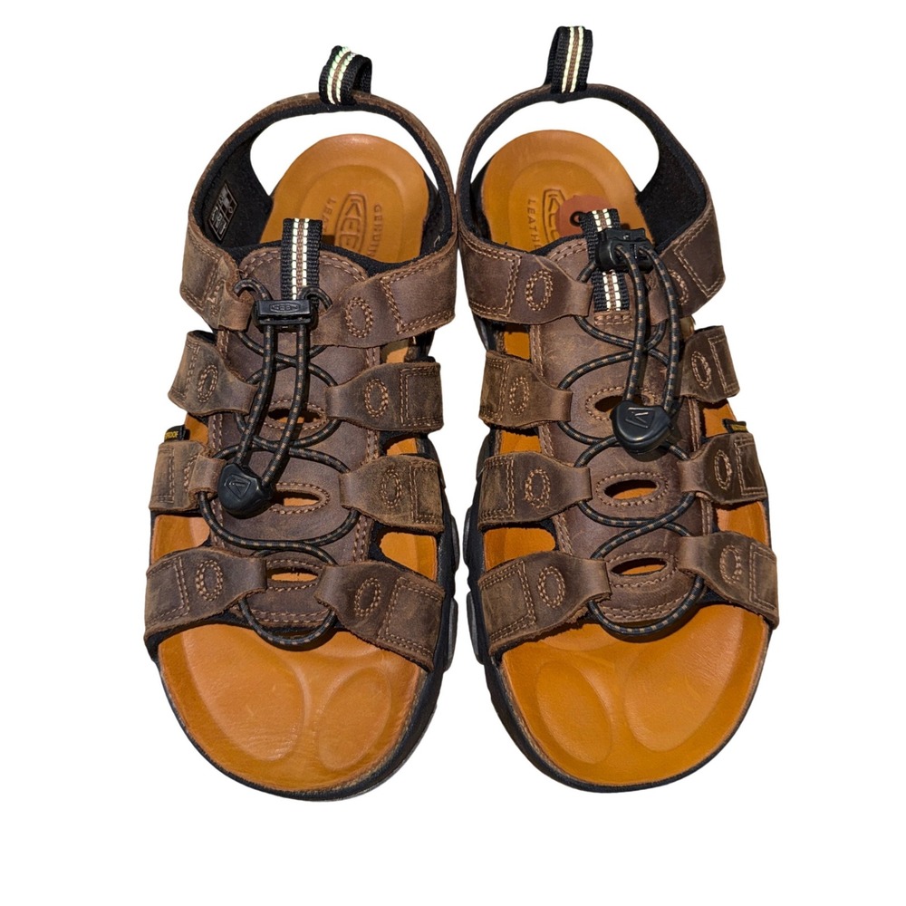 NEW KEEN Daytona II Mens 8 Brown Leather Waterproof Fisherman Sandal Performance